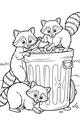 Midnight Mischief by the Trash Can