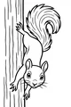 Peppy Squirrel Peeks Around the Tree