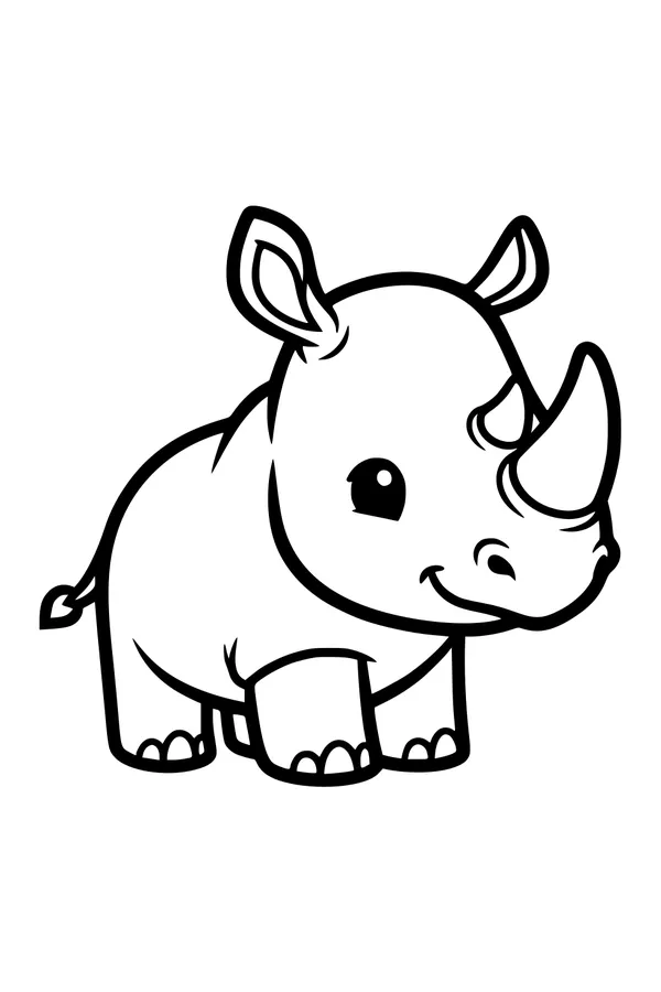 Little Rhino with a Big Smile