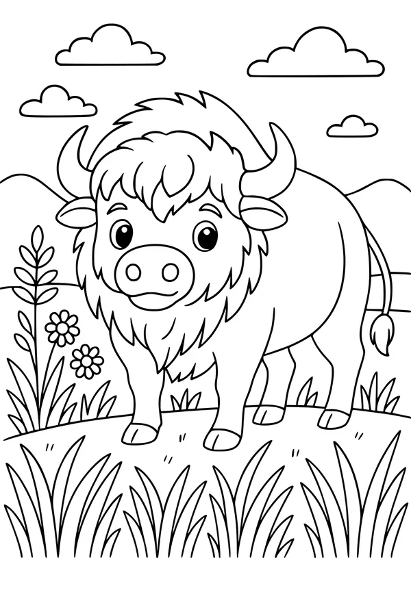 Buffalo Morning on the Prairie