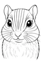 Bright-Eyed Chipmunk with Cheeky Whiskers