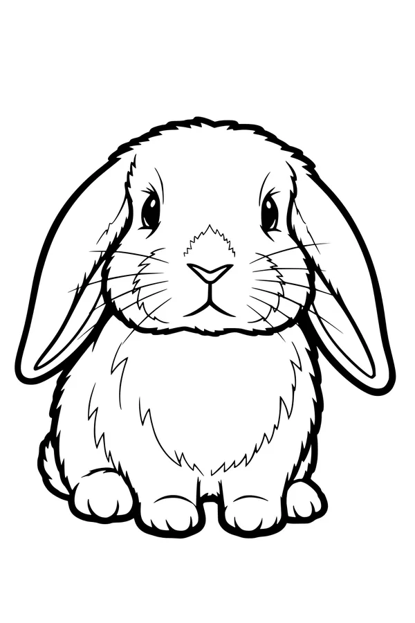 Floppy-Eared Bunny Waiting for a Hug