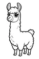 Fluffy Llama with Big Bright Eyes