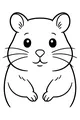 Whiskers the Happy Hamster Portrait