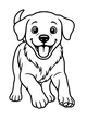 Happy Puppy Runs to Say Hello