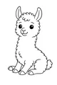 Fluffy Llama Smiles on a Sunny Day