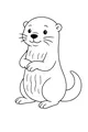 Smiling Otter by the Riverbank