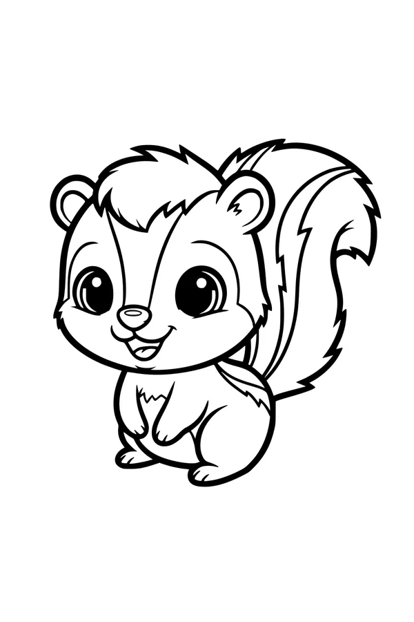 Sunny Morning With a Smiling Skunk
