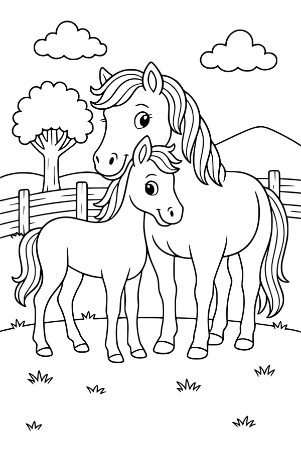 Meadow Friends: Mama and Her Foal