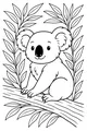 Koala Lounges in the Leafy Tree
