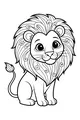 Little Lion with a Swirly Mane