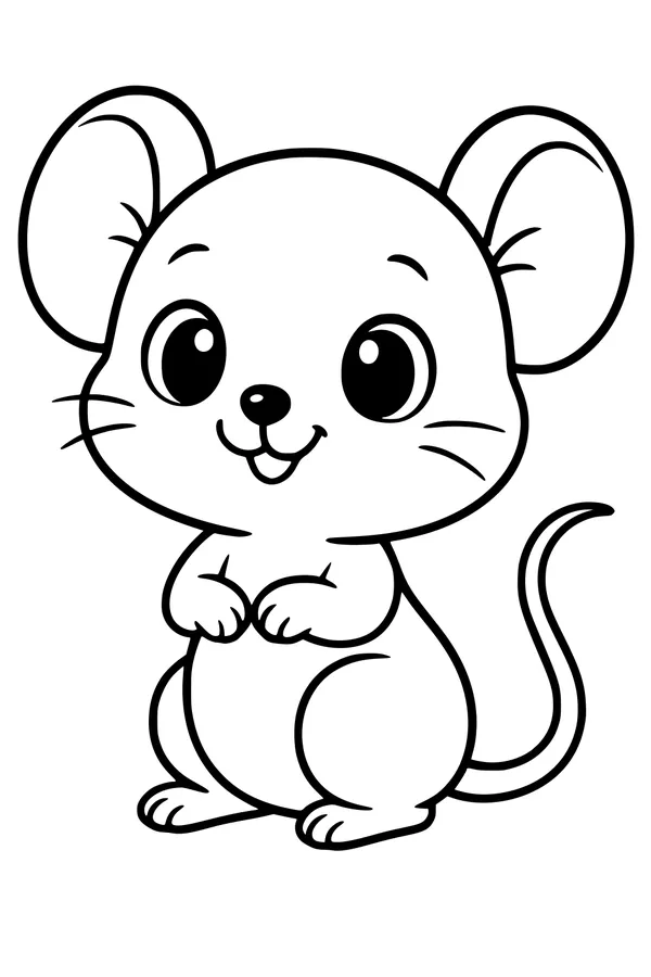 Bright-Eyed Mouse with Wiggly Whiskers
