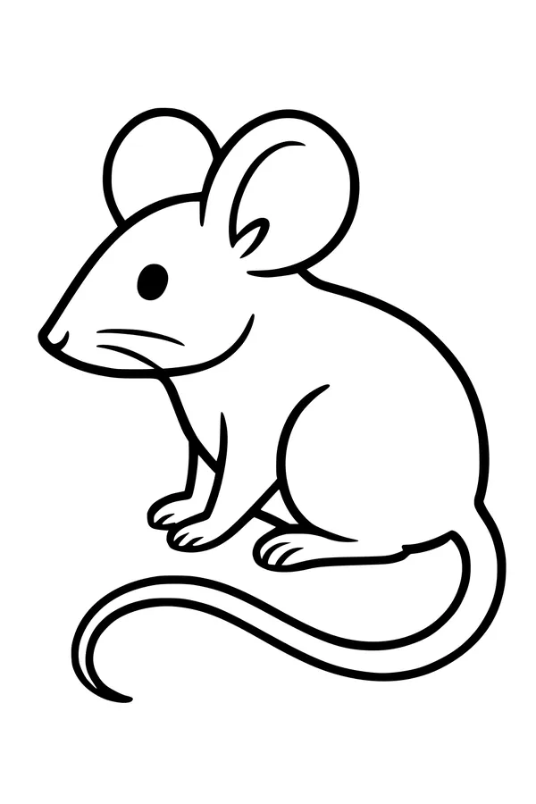 Whiskers the Little Mouse Sits Still