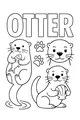 Playful Otters and Fishy Friends