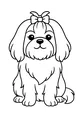 Fluffy Pup with a Bow on Top