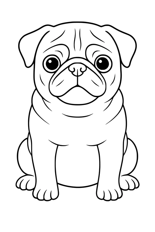 Pug Puppy Waiting for a Snack