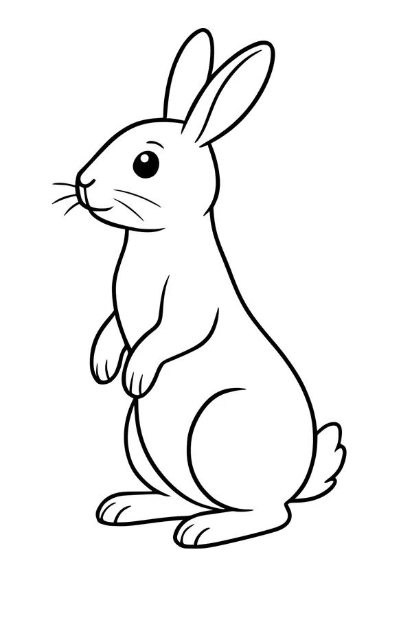 Bright-Eyed Bunny in the Meadow