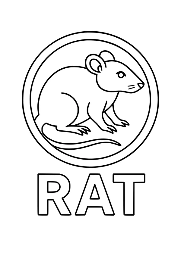 Round-Eared Rat Ready for Fun