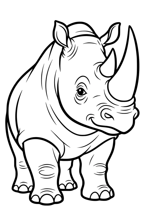 Rhino Ready for a Walk in the Sun