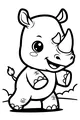 Rhino Buddy With A Big Happy Grin