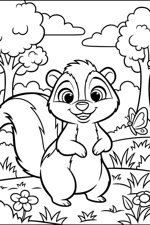 Sunny Day with Sammy the Skunk