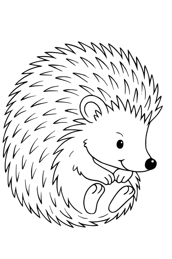 Hedgehog Huddle on a Cozy Day