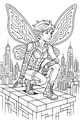 City Rooftop Cyber Fairy