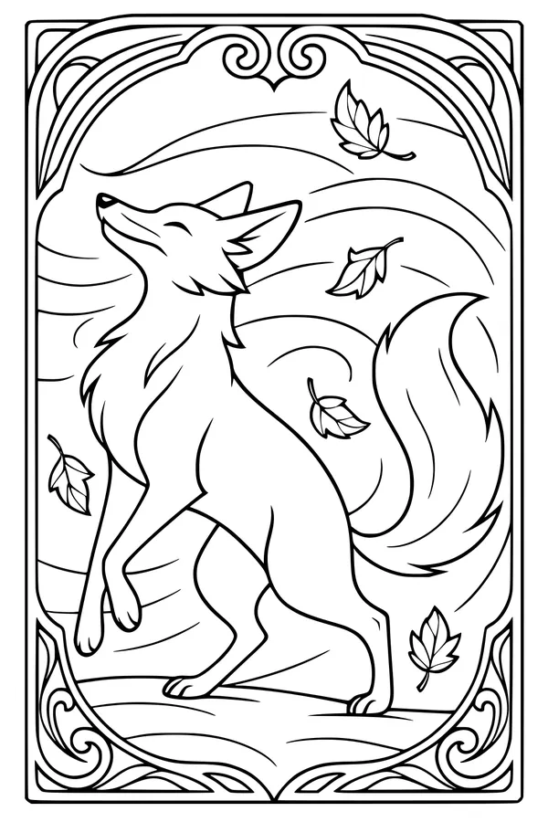 Fox Dancing in the Windy Woods