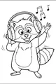 Rockin Raccoon Grooves to the Beat