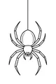 Happy Dangling Halloween Spider