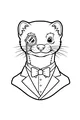 Sir Whiskers Dressed for Tea Time