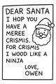 Owen Writes to Santa