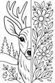 Meadow Stag and Wildflower Magic