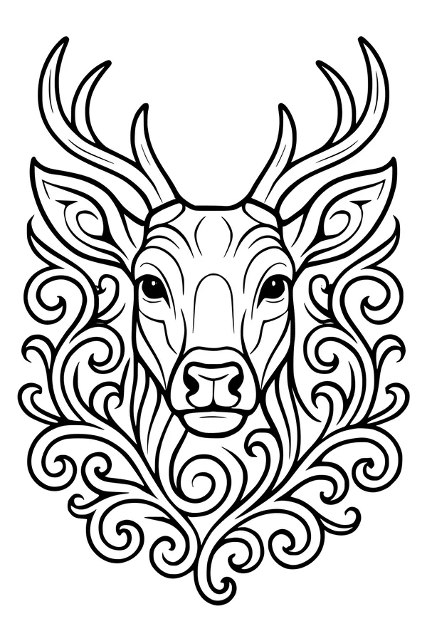Whirlwind Antlers in the Forest Breeze