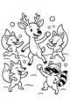 Snowball Fun with Forest Friends