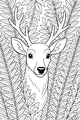 Forest Peek: Curious Deer and Ferns