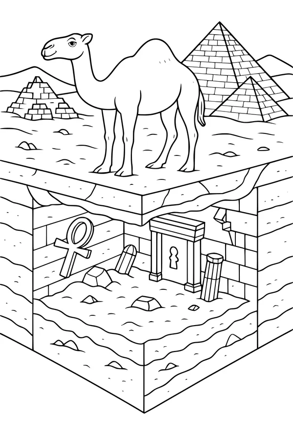 Curious Camel and Secret Egyptian Treasure