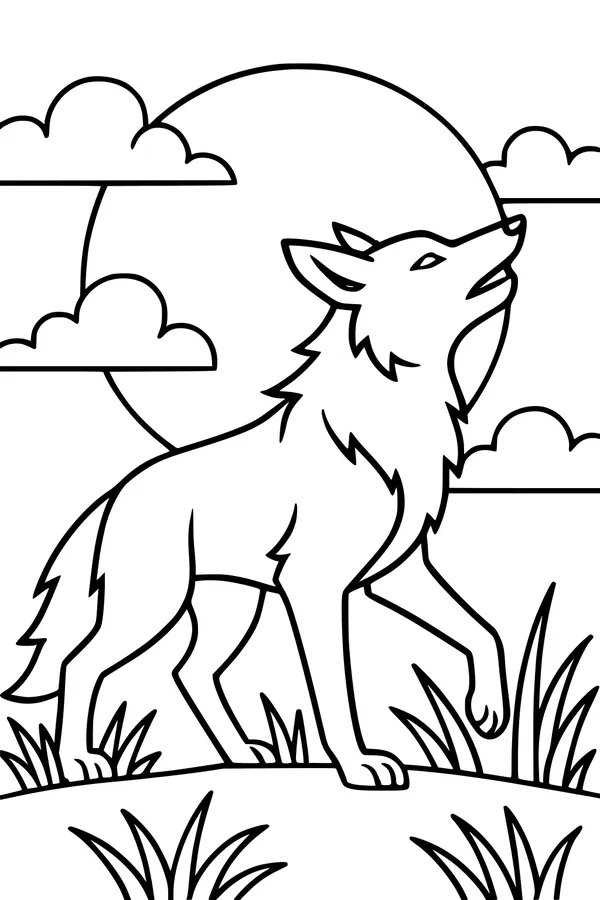 Coyote Sings Beneath the Bright Moon