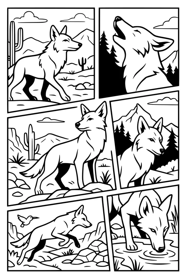 Desert Days With a Playful Coyote