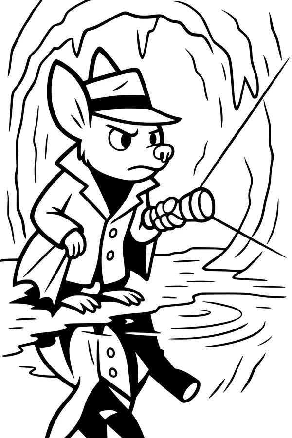 Detective Bat in the Mystery Cave