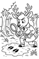 Detective Deer and the Mysterious Tracks
