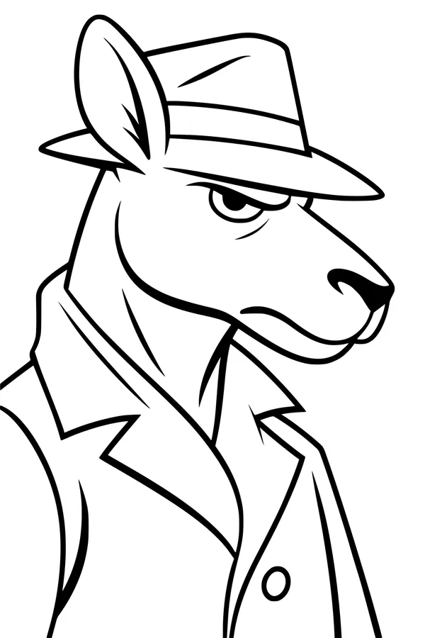 Detective Roo in His Fancy Hat