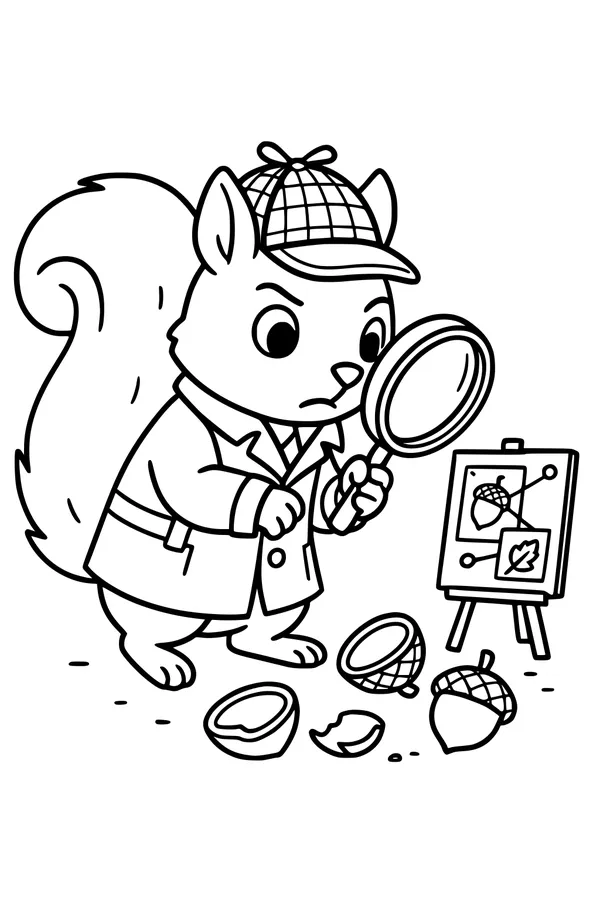 Detective Squirrel and the Nutty Clues