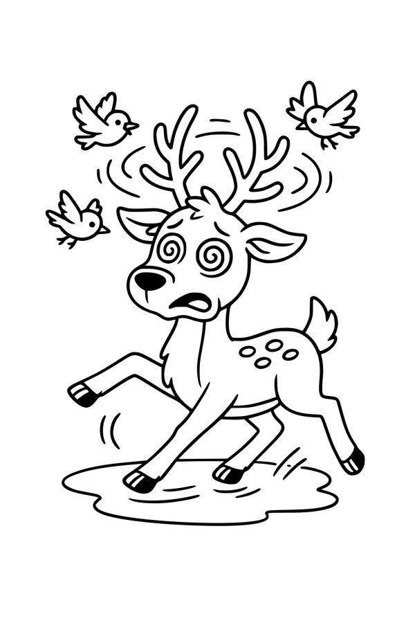 Dizzy Deer and the Wobbly Puddle