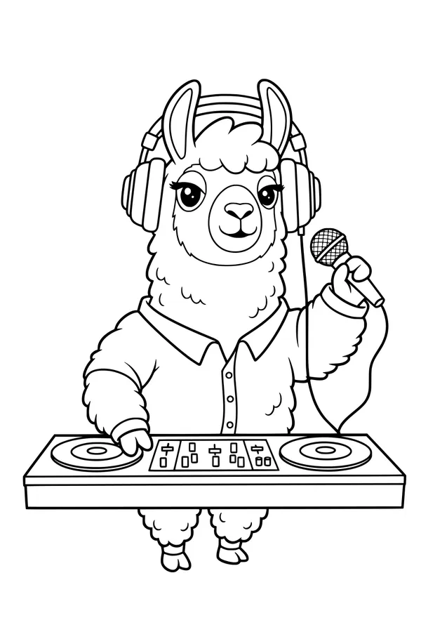 DJ Llama Spins the Beats