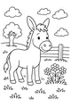 Milo the Donkey in the Sunny Meadow