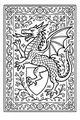 Dragon Crest Among Garden Vines