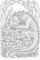 Dragon Nap on Glittering Gold
