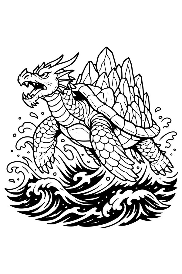 Roaring Dragon Turtle of the Tides