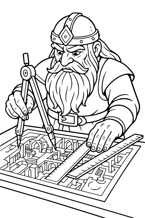 Master Dwarf Plans the Stone Halls
